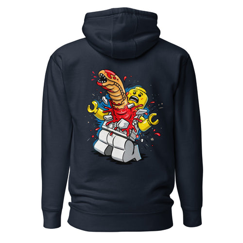 Hoodie Alien Brick Astronaut Surprise - Espalda