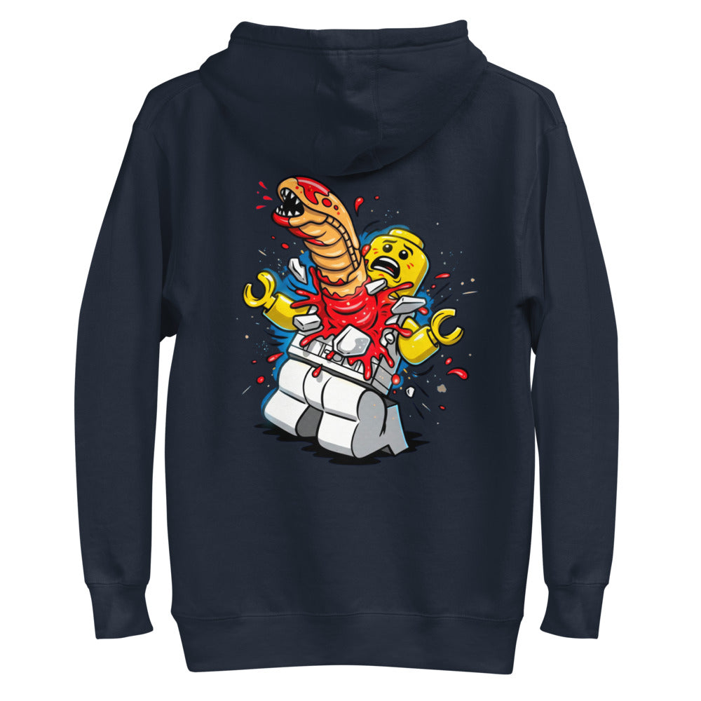 Hoodie Alien Brick Astronaut Surprise - Plano
