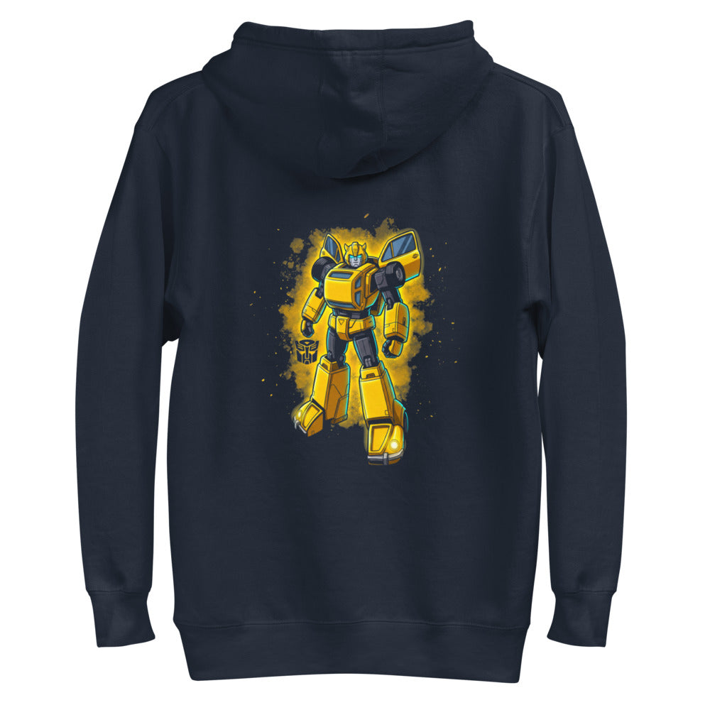 Hoodie Bumblebee Autobot Yellow Glow Dust Cloud - Plano