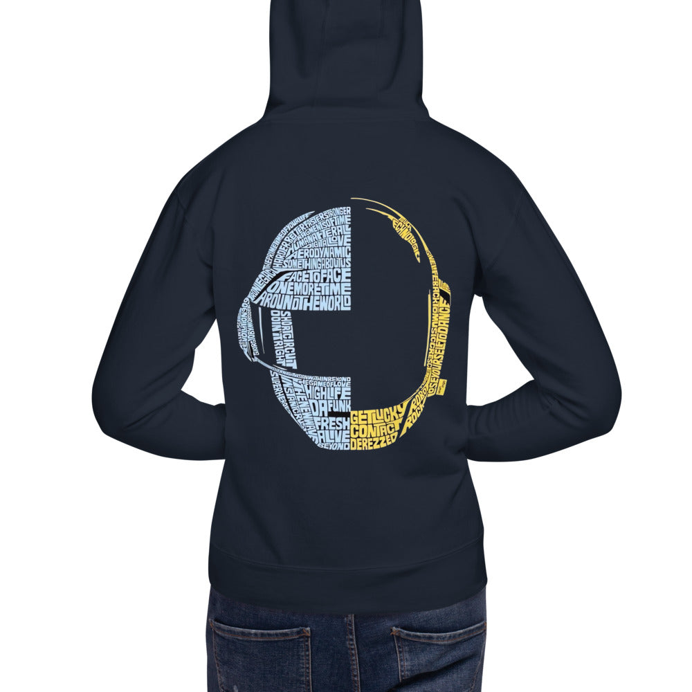 Hoodie Daft Punk - Modelo masculino espalda