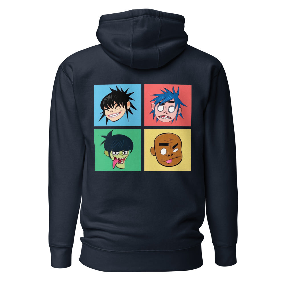 Hoodie Gorillaz Pop Art - Espalda