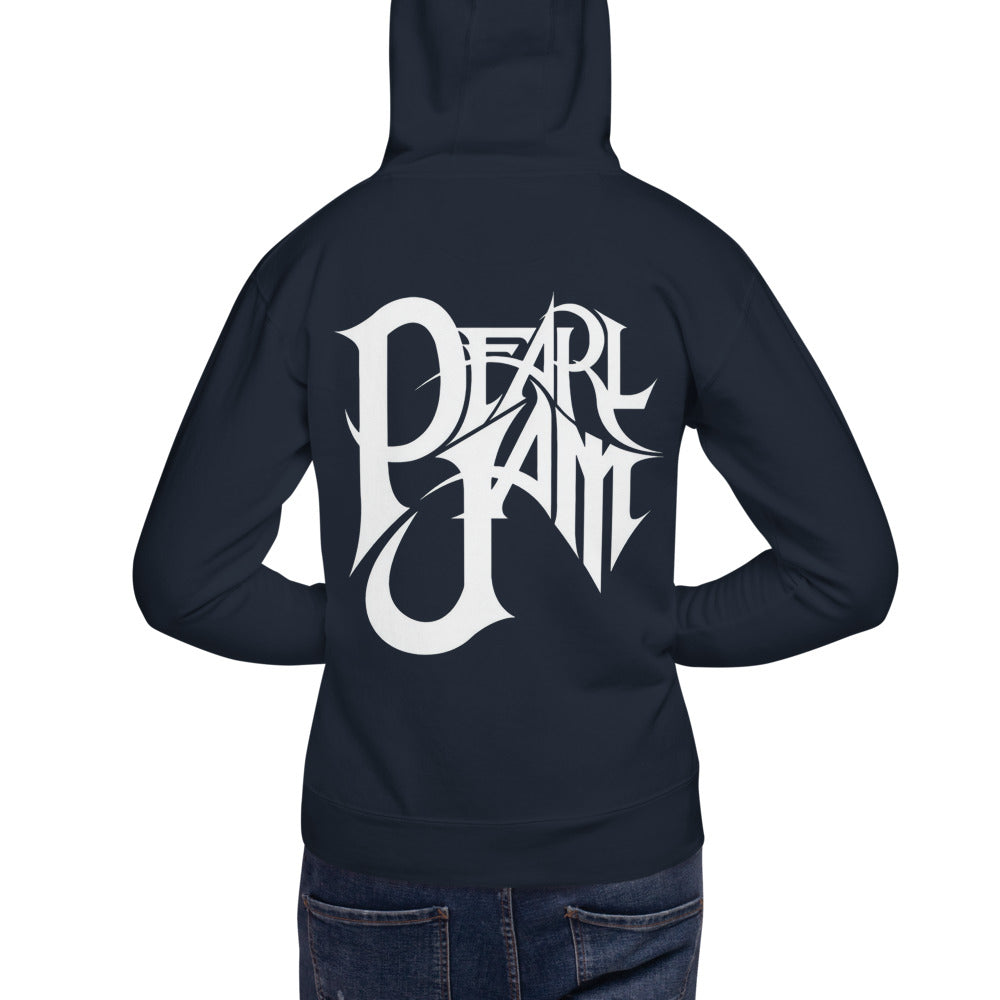 Hoodie Pearl Jam Rock band - Modelo masculino espalda