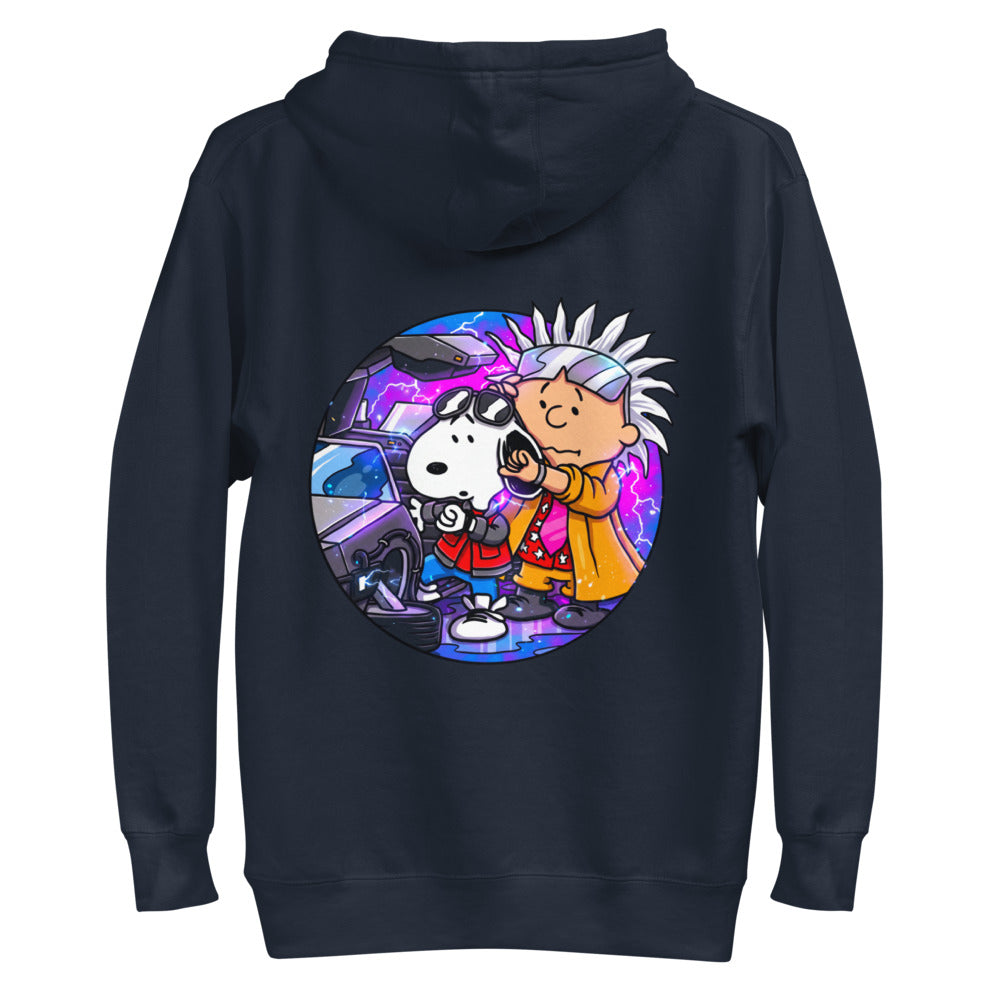 Hoodie Snoopy Marty Charlie Brown Doc DeLorean - Plano