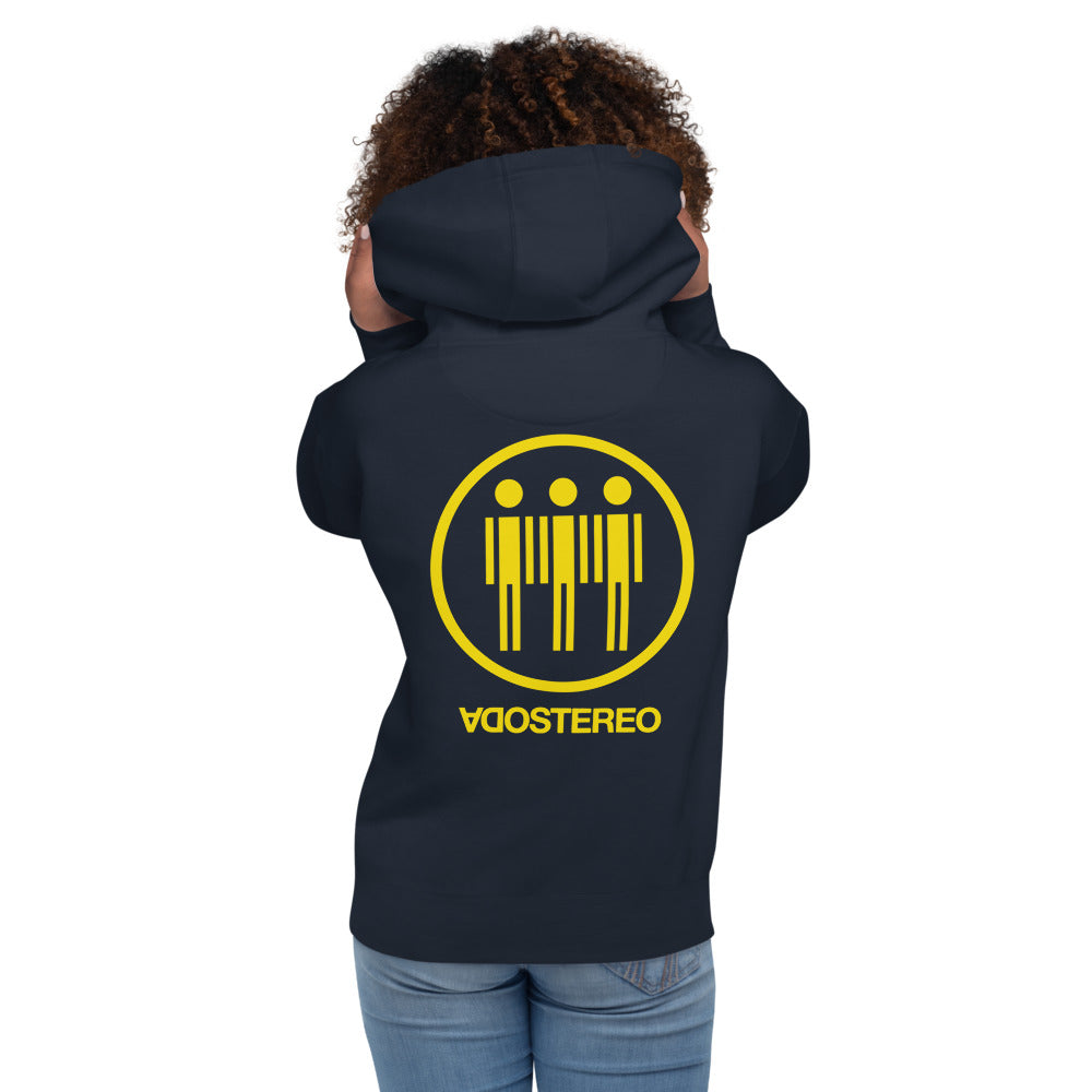 Hoodie Soda Stereo - Modelo femenina espalda