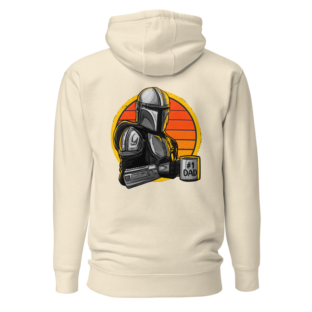 Hoodie #1 Dad Mandalorian - Espalda