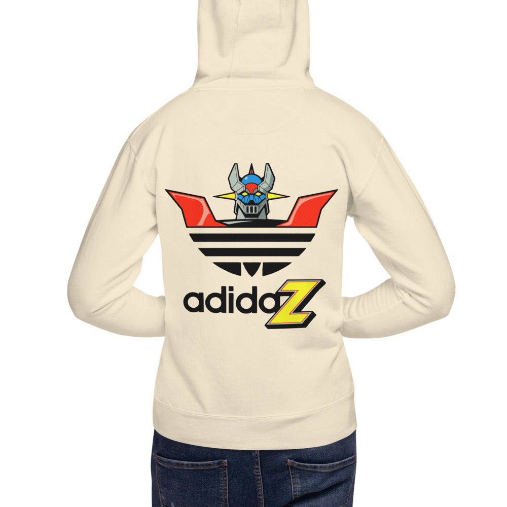 Hoodie Adidas Mazinger Z Parody - Modelo masculino espalda