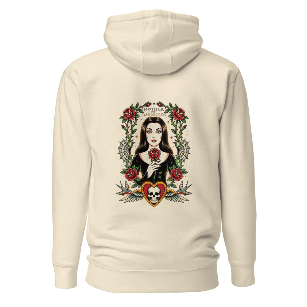 Hoodie Mother Of Darkness Gothic Woman Skull Heart - Espalda