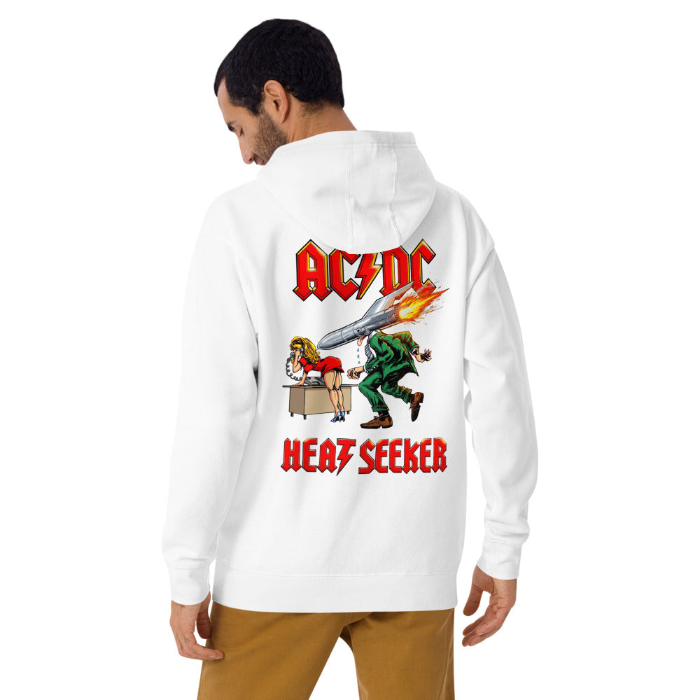 Hoodie ACDC Heat Seeker Missile - Modelo masculino espalda 2