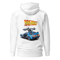 Hoodie Back To The Future DeLorean Blue Glow - Espalda
