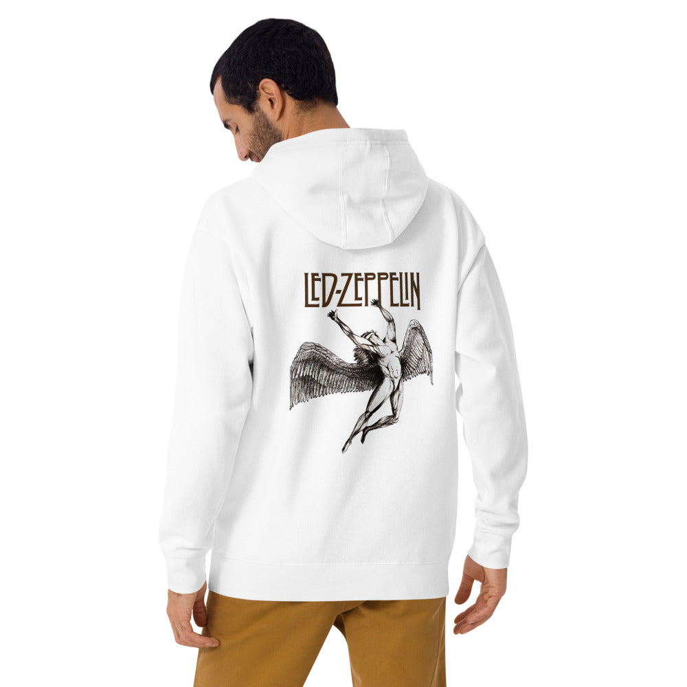 Hoodie Led Zeppelin Angel - Modelo masculino espalda 2
