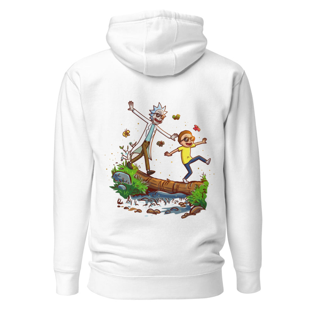 Hoodie Rick And Morty Balancing Log Sunglasses - Espalda