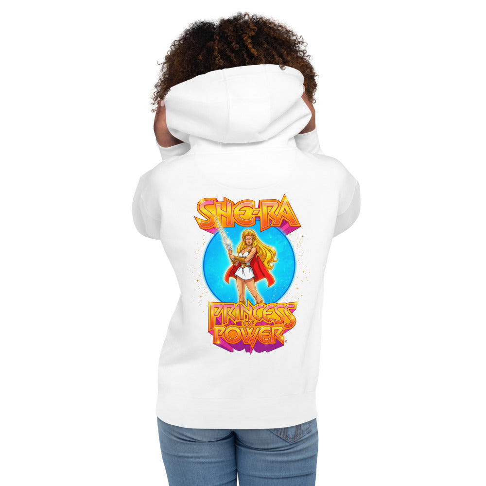 Hoodie She-Ra Princess Of Power Starry Blue Circle - Modelo femenina espalda