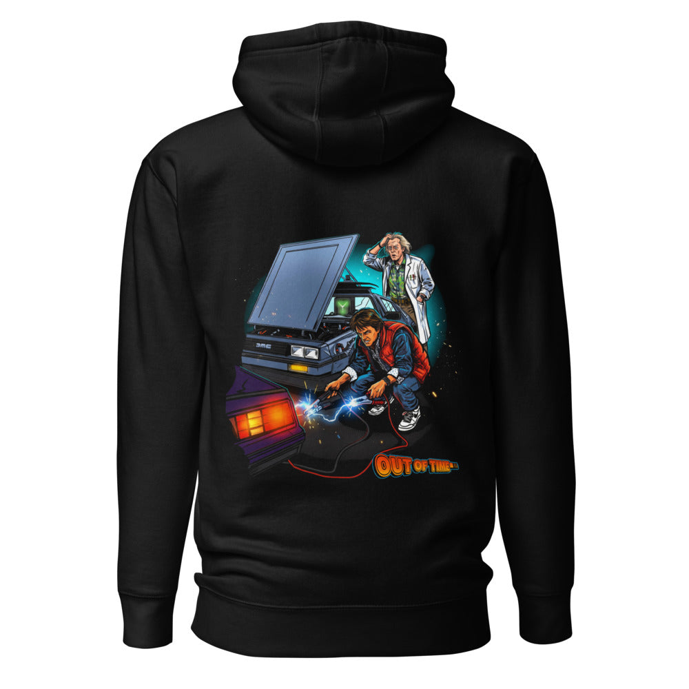 Hoodie Back To The Future Out Of Time Jumpstart - Espalda