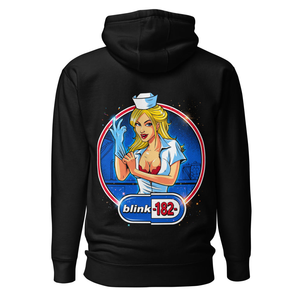 Hoodie Blink 182 Nurse Glove Capsule Logo - Espalda