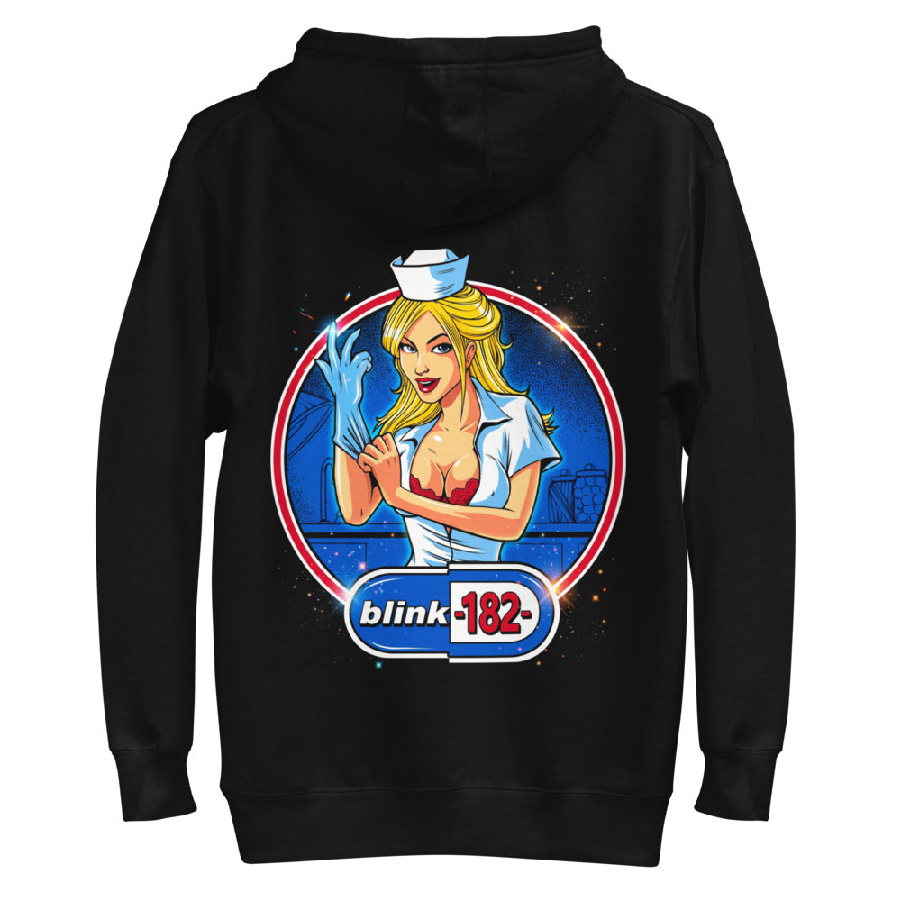 Hoodie Blink 182 Nurse Glove Capsule Logo - Plano