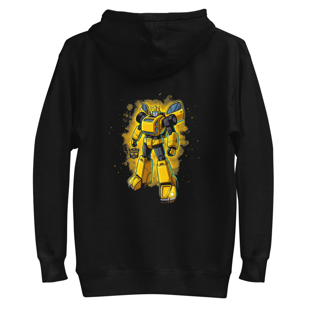 Hoodie Bumblebee Autobot Yellow Glow Dust Cloud - Plano