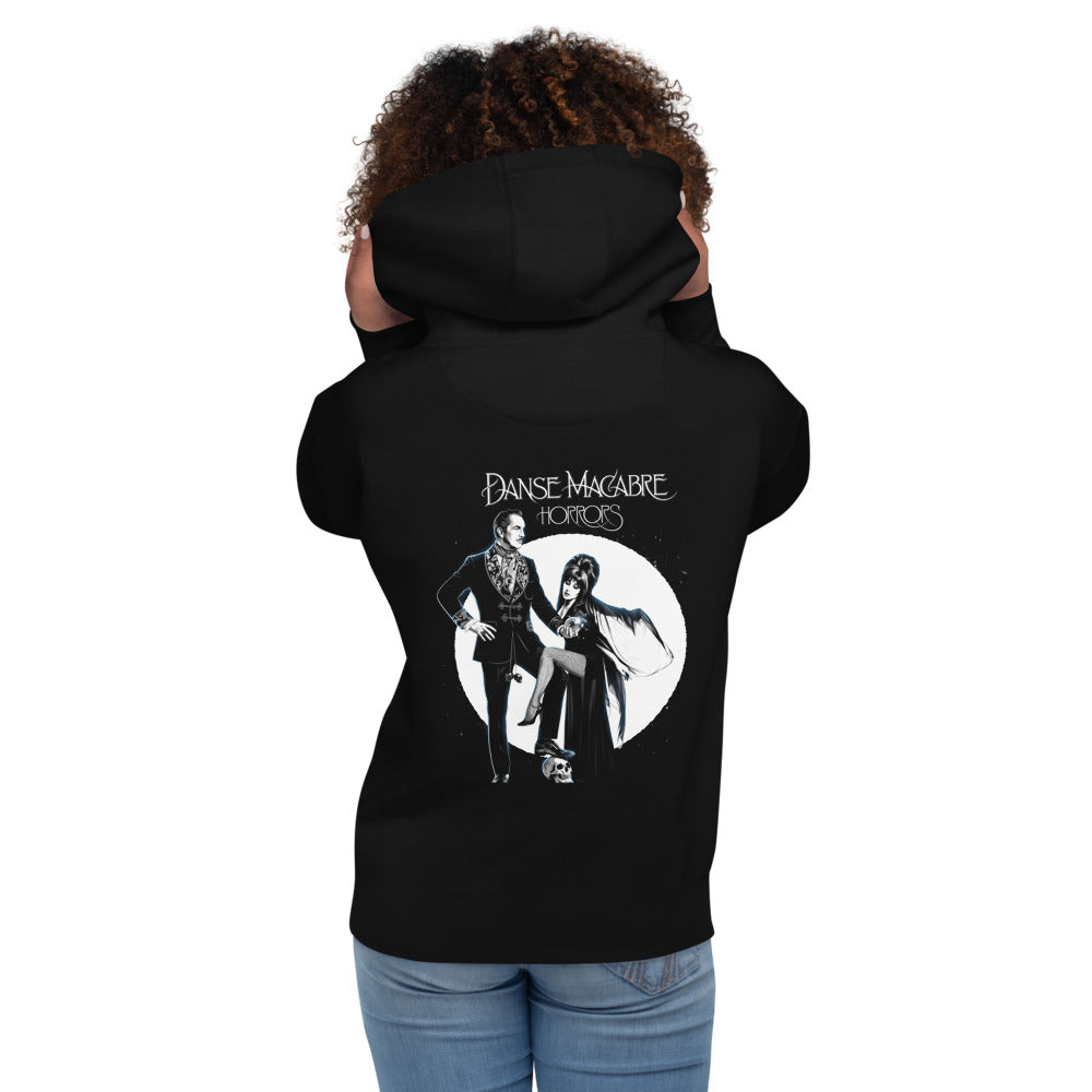 Hoodie Danse Macabre Horrors Gothic Dance - Modelo femenina espalda