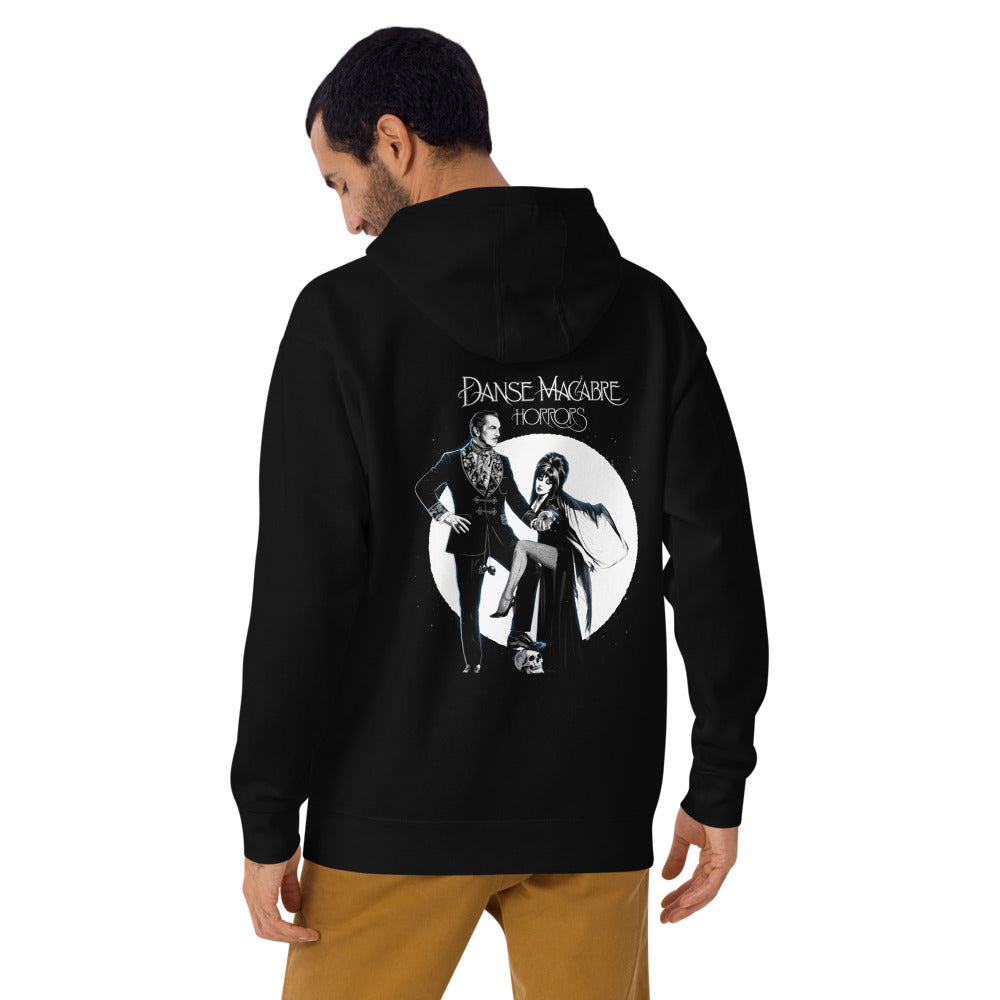 Hoodie Danse Macabre Horrors Gothic Dance - Modelo masculino espalda 2