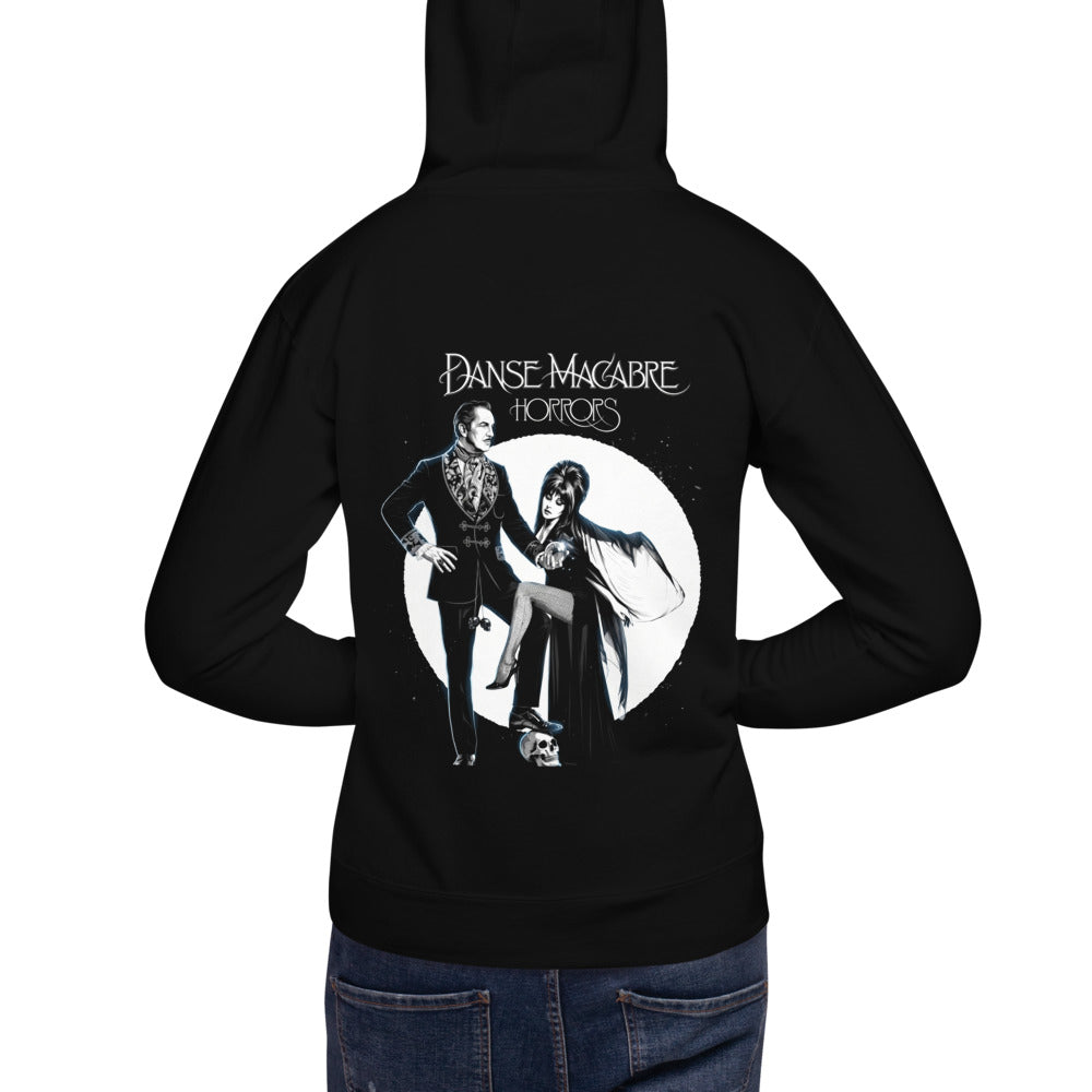 Hoodie Danse Macabre Horrors Gothic Dance - Modelo masculino espalda