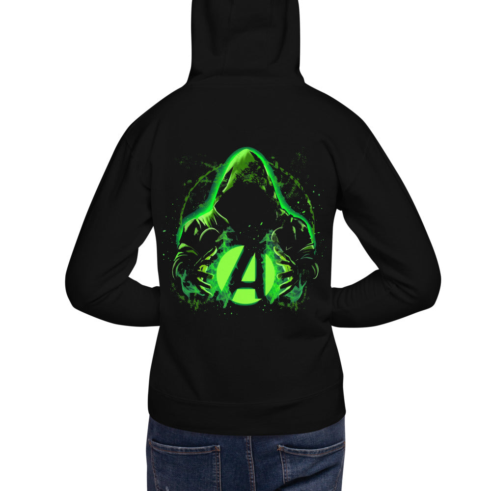 Hoodie Doctor Doom Holds The Fantastic Four - Modelo masculino espalda