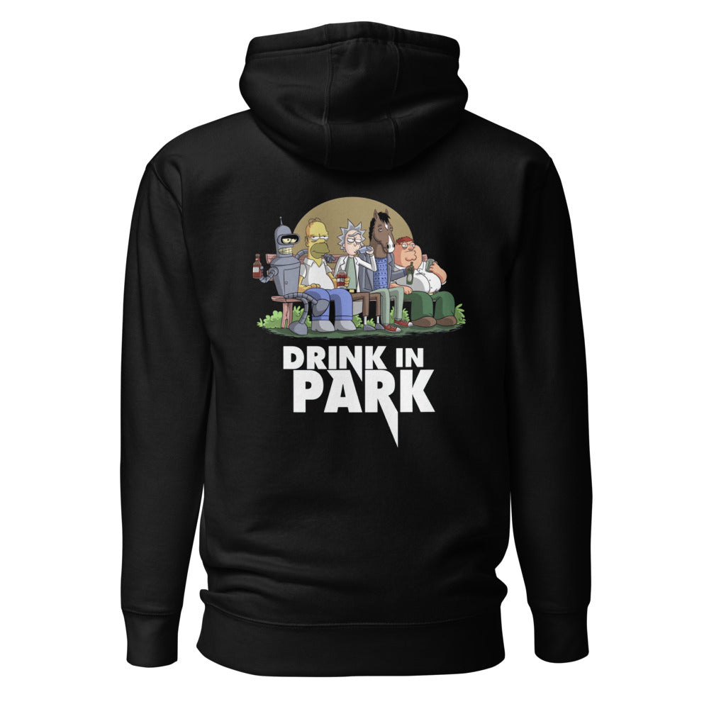Hoodie Drink in Park - Espalda