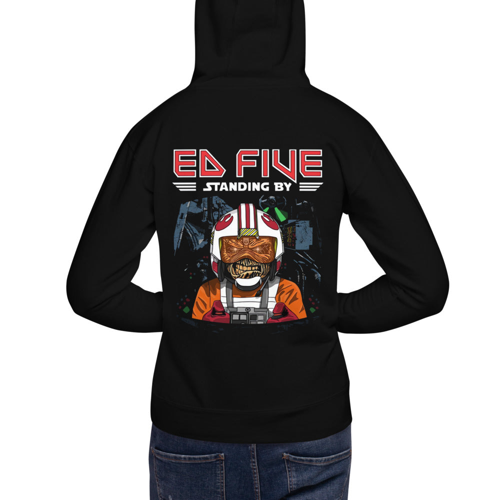 Hoodie Ed Five - Modelo masculino espalda