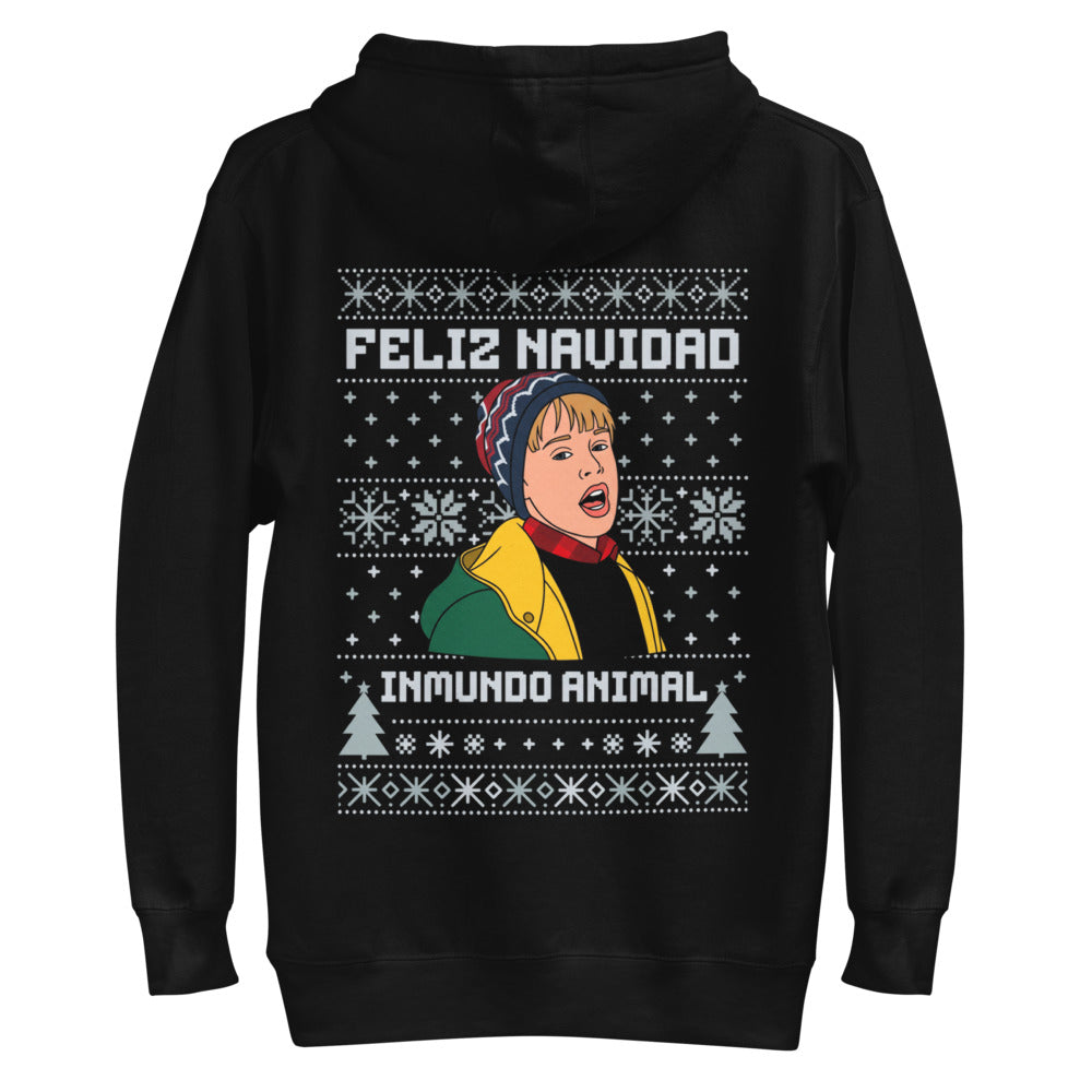 Hoodie Feliz Navidad Inmundo Animal Suéter Feo - Plano