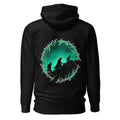Hoodie Frodo Sam Gollum One Ring Script Green Glow - Espalda