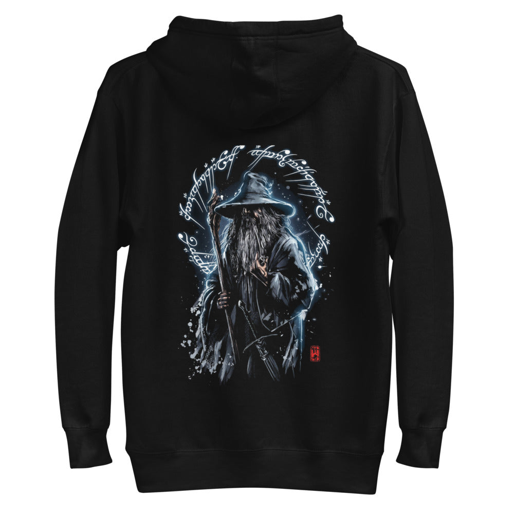 Hoodie Gandalf The Grey One Ring Script - Plano