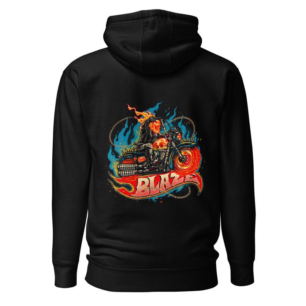 Hoodie Ghost Rider Blaze Spiked Chopper - Espalda