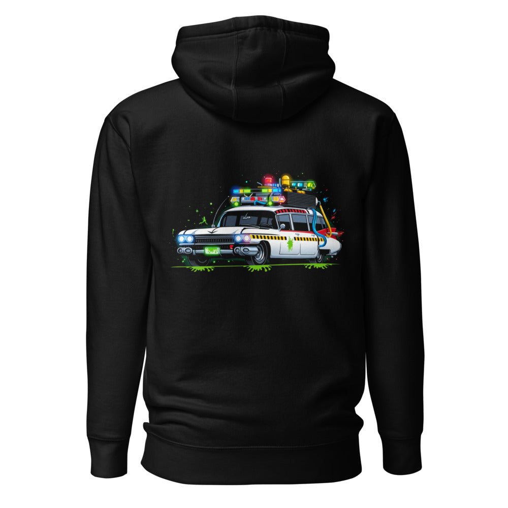 Hoodie Ghostbusters Ecto-1 Green Slime Roof Lights - Espalda