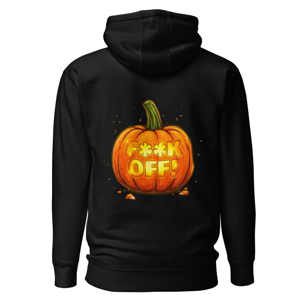 Hoodie Glowing Jack O Lantern Halloween Humor - Espalda