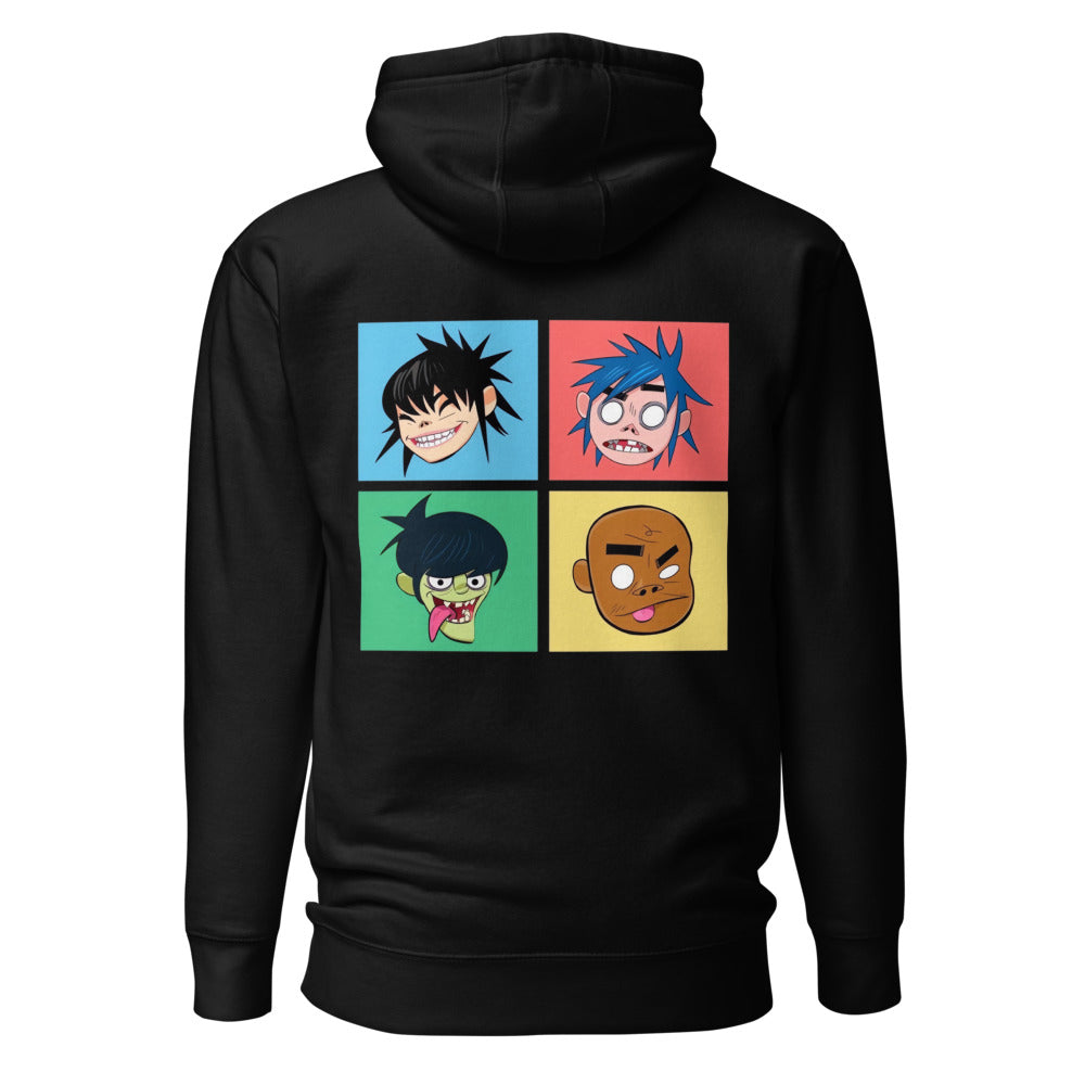 Hoodie Gorillaz Pop Art - Espalda