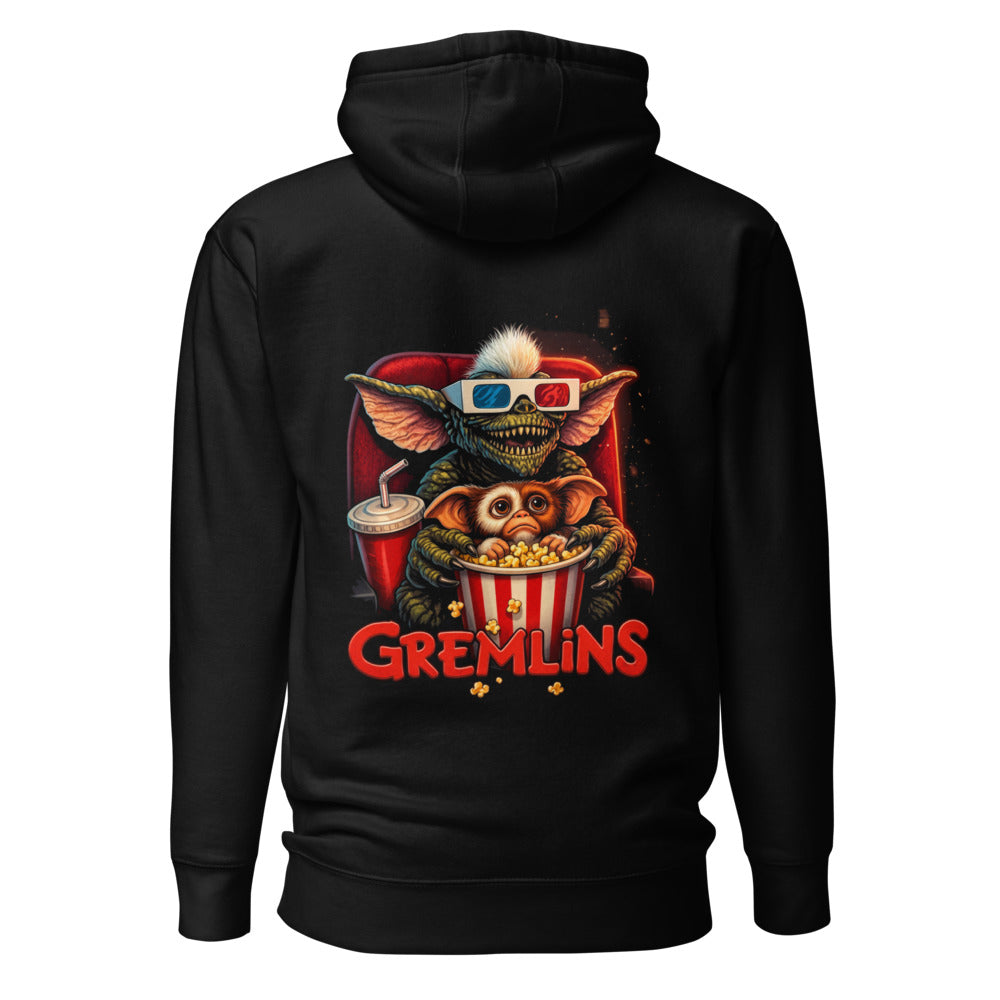 Hoodie Gremlins Stripe Gizmo Movie Night - Espalda