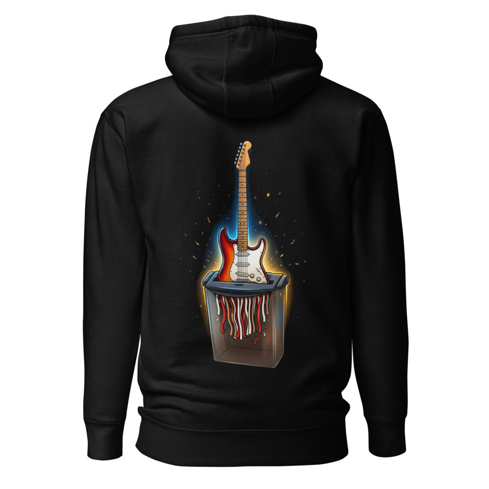 Hoodie Guitar Shredder Sunburst Paper Shredder - Espalda
