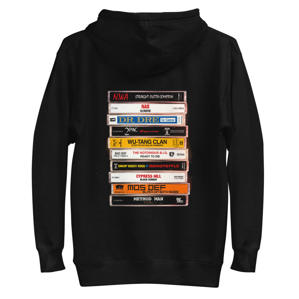 Hoodie Hip Hop Cassette Stack NWA 2Pac Wu-Tang - Plano