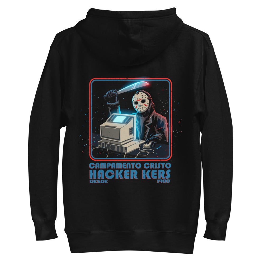 Hoodie Jason Campamento Cristal Hackers Desde 1980 - Plano