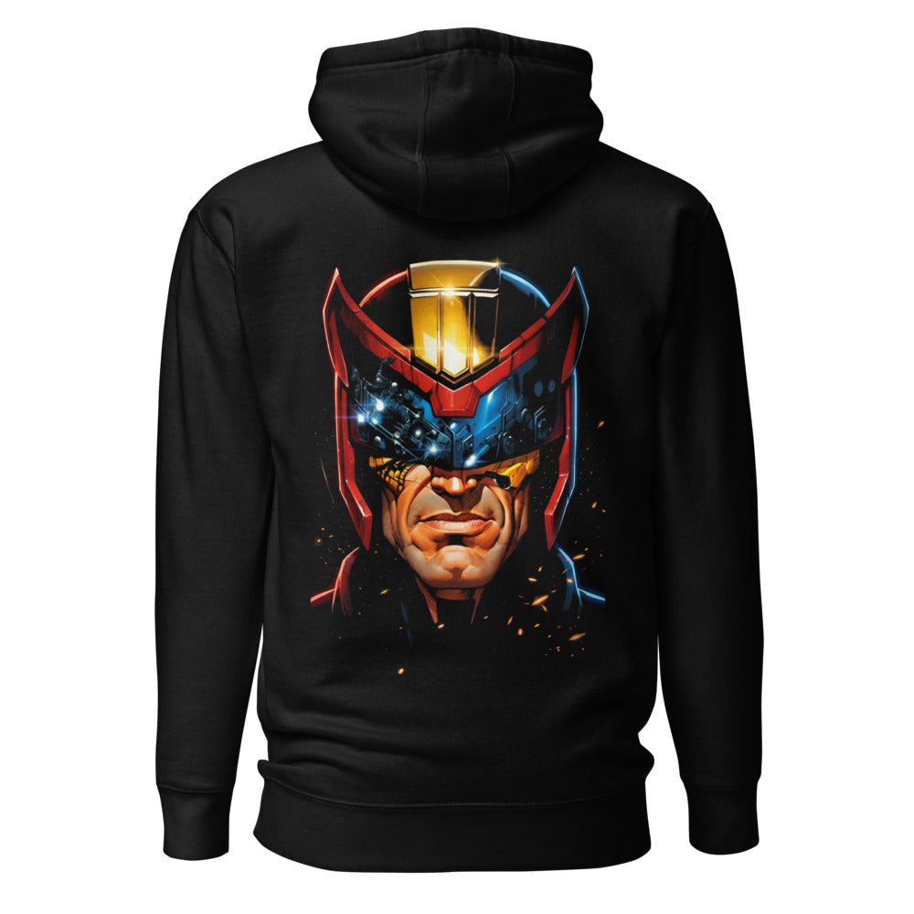 Hoodie Judge Dredd Golden Crest Helmet - Espalda