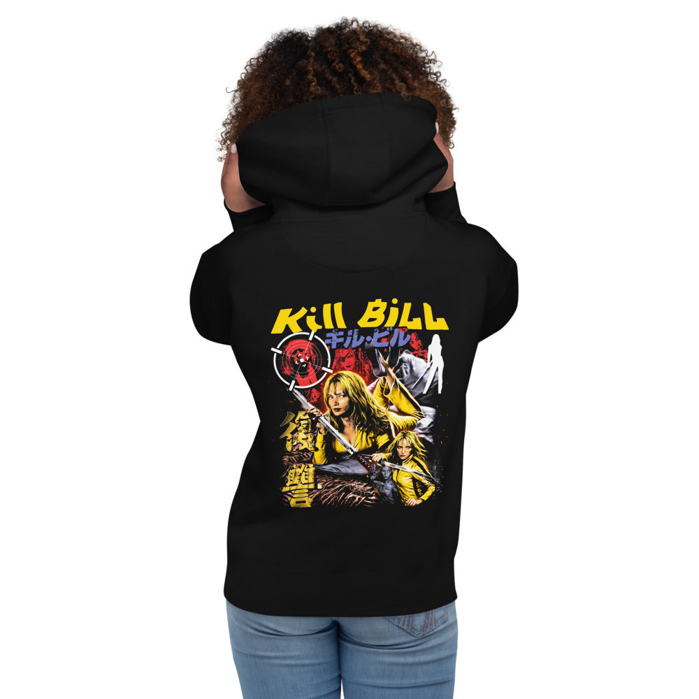 Hoodie Kill Bill The Bride Yellow Jumpsuit - Modelo femenina espalda
