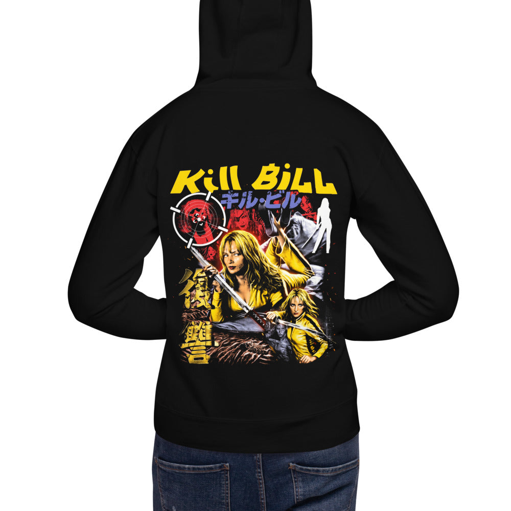 Hoodie Kill Bill The Bride Yellow Jumpsuit - Modelo masculino espalda