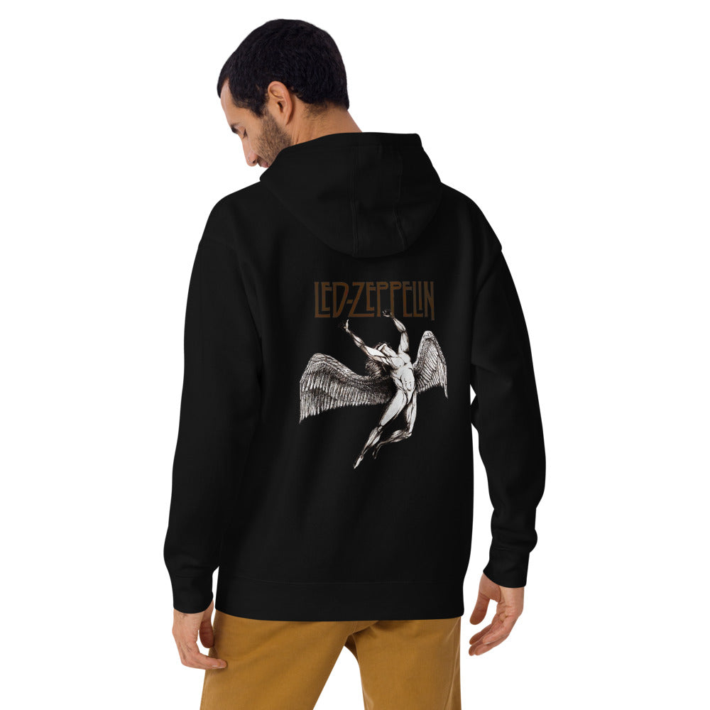 Hoodie Led Zeppelin Angel - Modelo masculino espalda 2