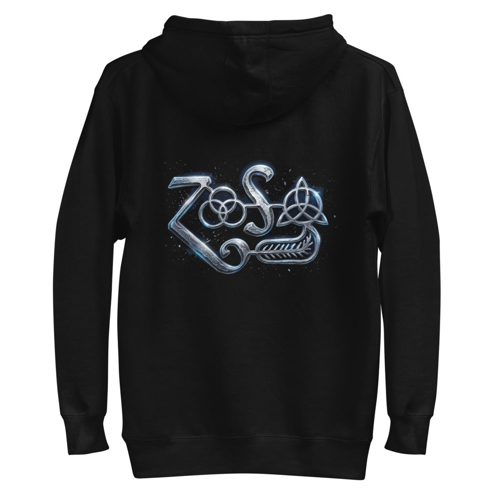 Hoodie Led Zeppelin Zoso Chrome Symbol - Plano