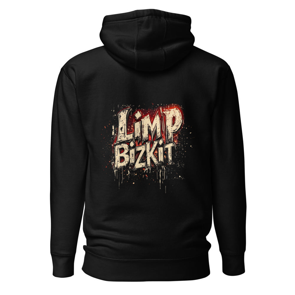 Hoodie Limp Bizkit Grunge Drip Red Glow - Espalda