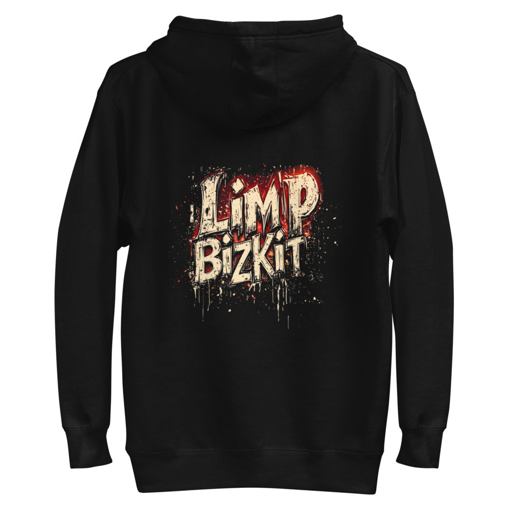 Hoodie Limp Bizkit Grunge Drip Red Glow - Plano