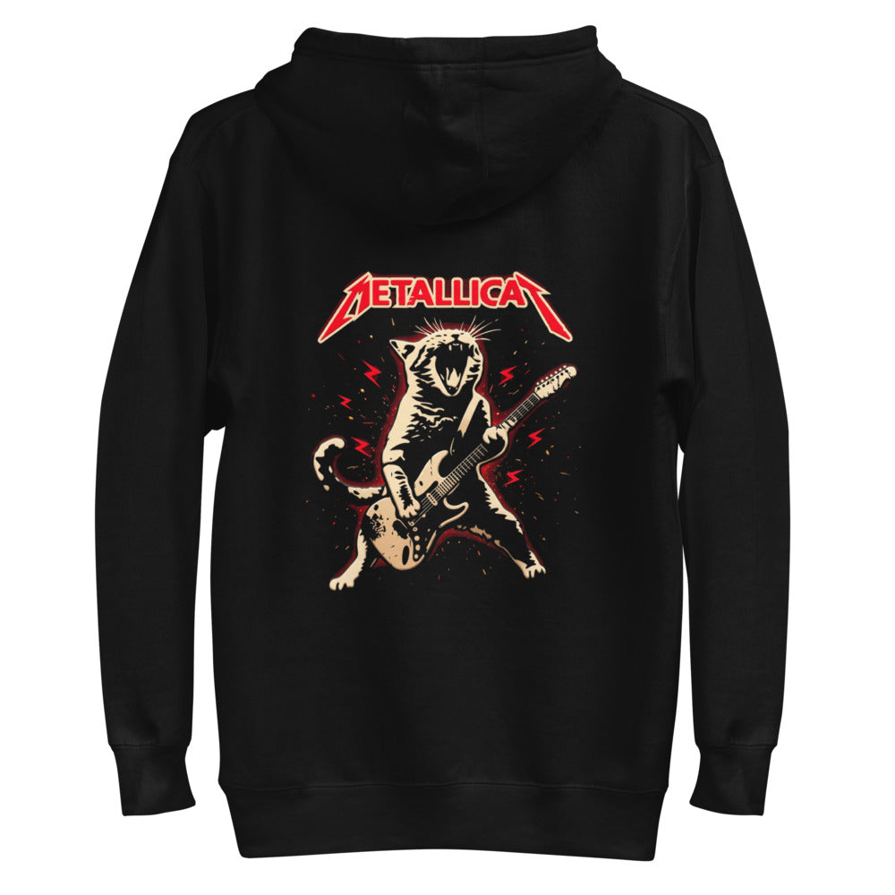 Hoodie Metallicat Screaming Cat Electric Guitar - Plano