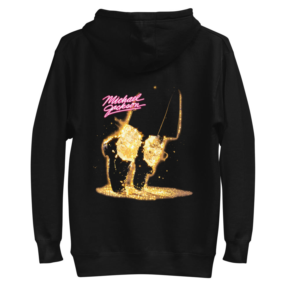 Hoodie Michael Jackson Glitter Socks Neon Pink - Plano