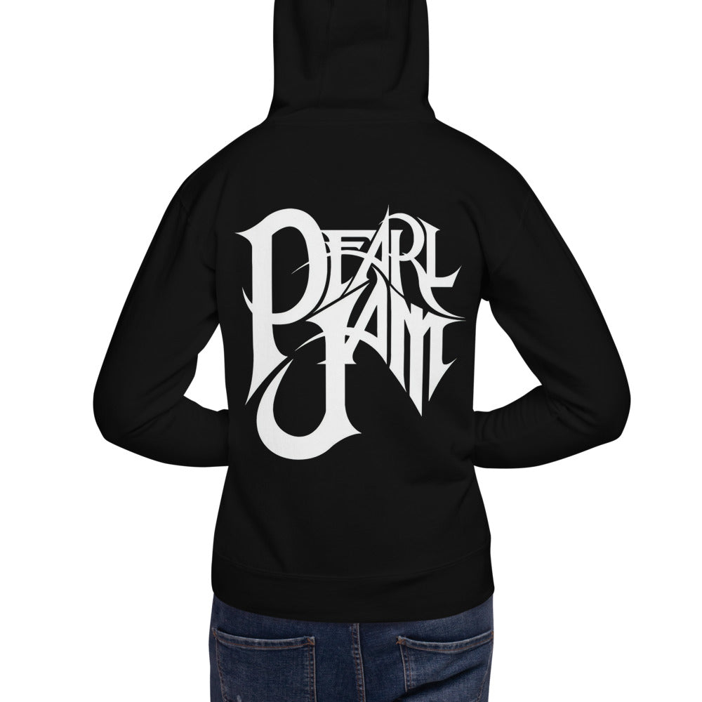 Hoodie Pearl Jam Rock band - Modelo masculino espalda