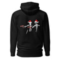 Hoodie Pulp Fiction Santa Hats Candy Canes - Espalda