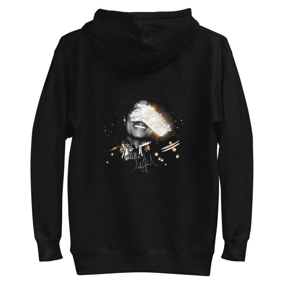 Hoodie Sequined Glove Smile Gold Sparks - Plano