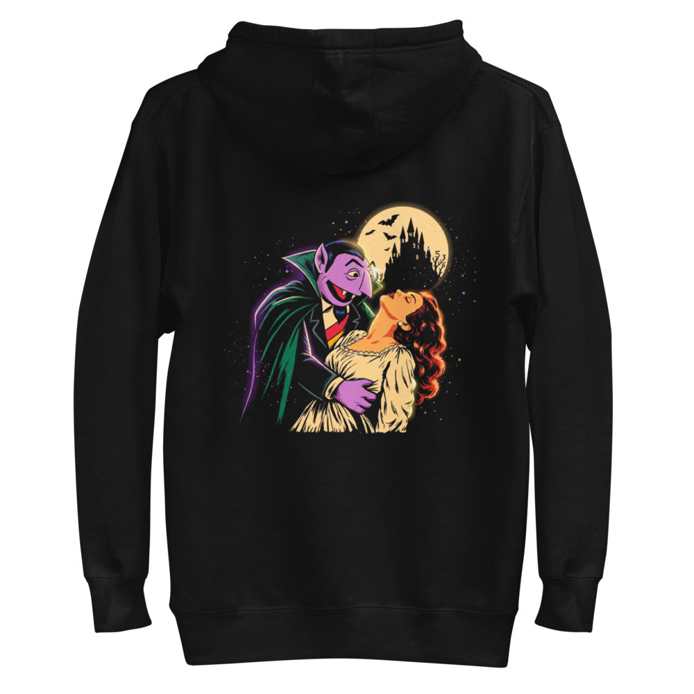 Hoodie Sesame Street Count Von Count Vampire Moon - Plano